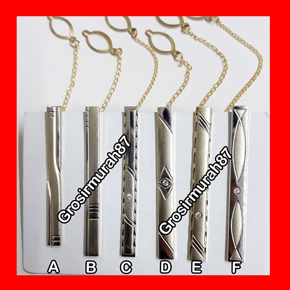 jepit dasi soft gold premium penjepit grosir distributor dasi