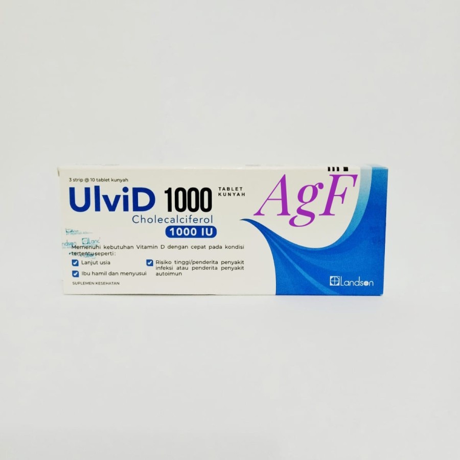 UlviD 1000 Chewable Tablet atau Tablet Kunyah isi 30 (Landson)