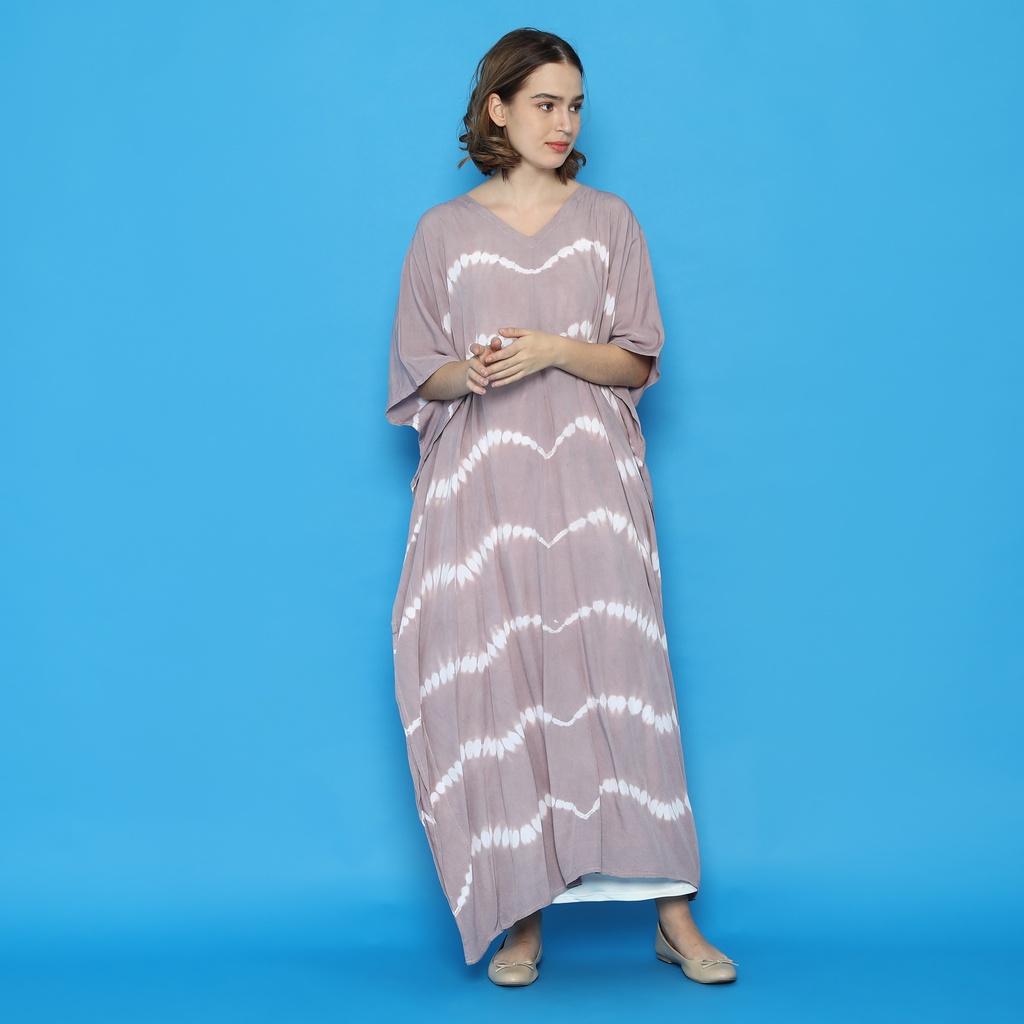 KAFTAN TIE DYE LOOSE MAXI , HOME KAFTAN , RAYON SUPER UKURAN JUMBO