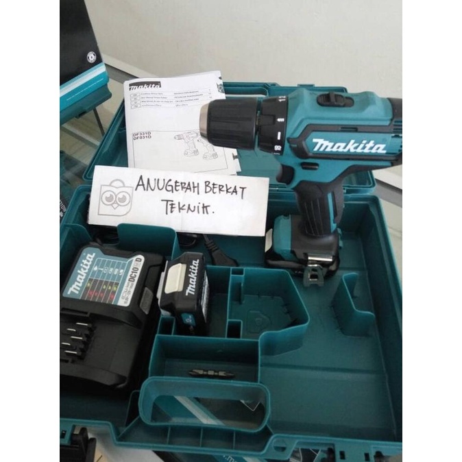 Makita DF 331/DF331 Paket Bor Baterai Makita