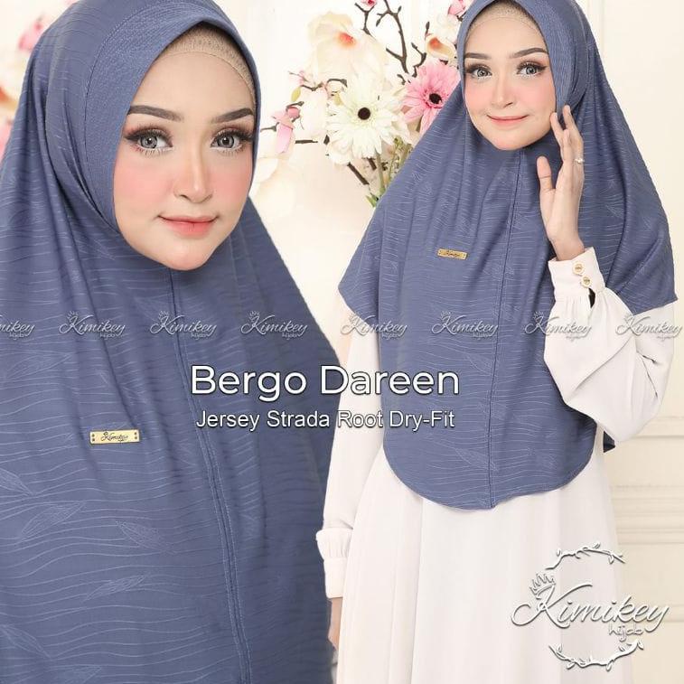 {BLK.18Oc22n} Bergo Pad DAREEN by Kimikey Hijab Jilbab Instan Jersey