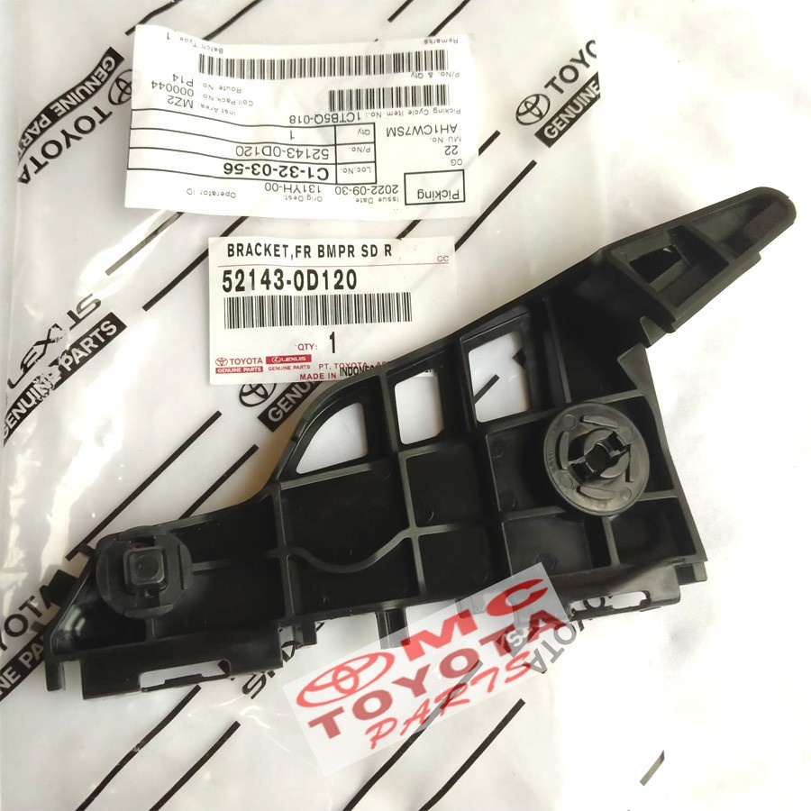 Support Bracket Breket Bumper Depan Kanan Sienta 52143-0D120