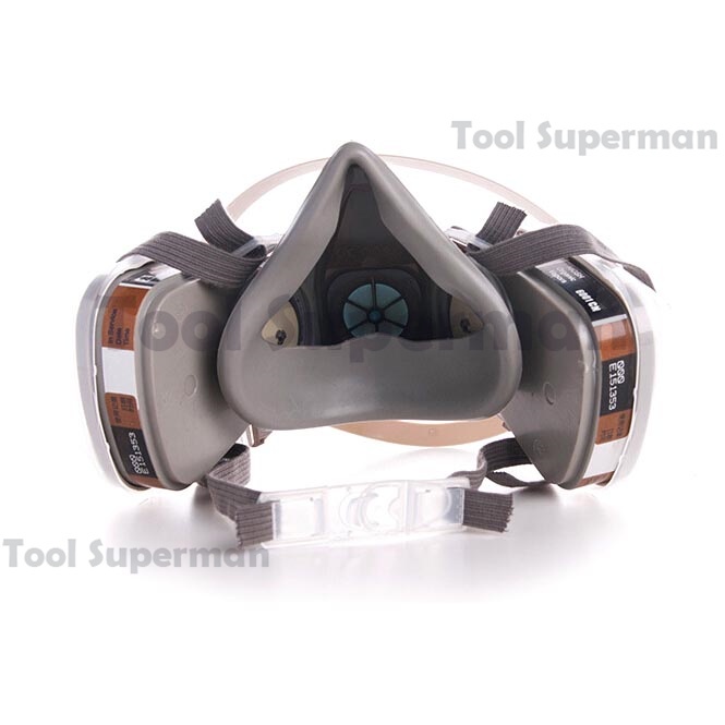 Masker debu dan gas Debu Respirator Kimia Filter Cat Masker Debu Debu Cat Keselamatan Polusi Udara Kimia Udara Amonia Laboratorium Insektisida Bekerja Virus Penutup Wajah Bahaya Non-Medis Berlaku