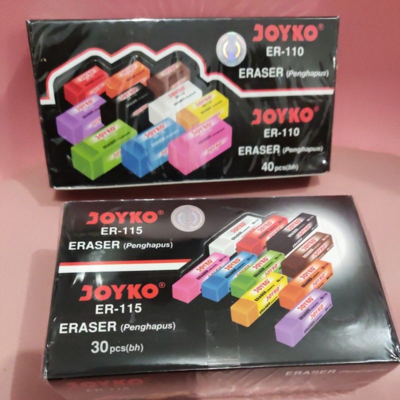 

Penghapus Joyko/Eraser Warna ER 110/ER 115 (PERPAK)