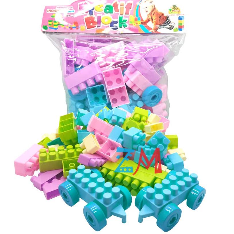 Top Delivery MAINAN ANAK  BLOCK BESAR ISI 85 PCS OCT 9231 - MAINAN EDUKATIF PUZZLE BALOK SUSUN