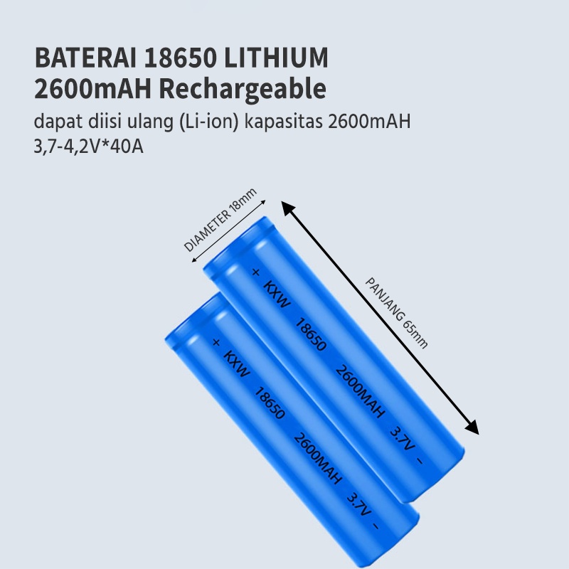 Baru Asli 18650 baterai Litium 2200mAh Baterai isi ulang /charger ulang Battery