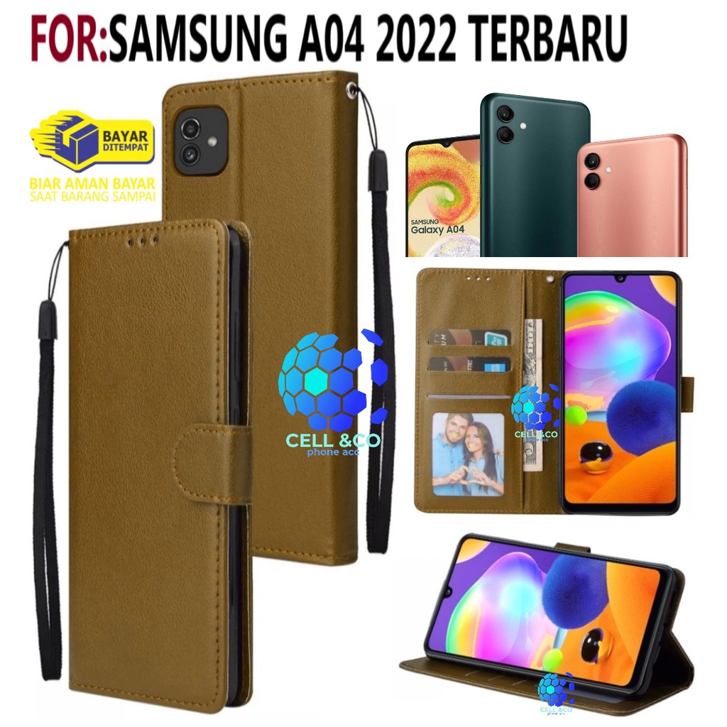 NEW SAMSUNG A04 2022 TERBARU CASE FLIP LEATHER WALLET PREMIUM FLIP CASE BUKA TUTUP KESING HP CASING FLIP CASE WALLET SAMSUNG A04 2022