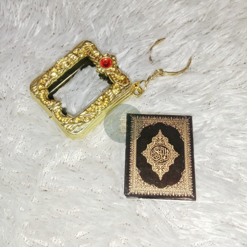 Gantungan Kunci Al-Qur'an Mini Ganci Al-Qur'an Cocok Untuk Souvenir dan Oleh-oleh Haji dan Umroh