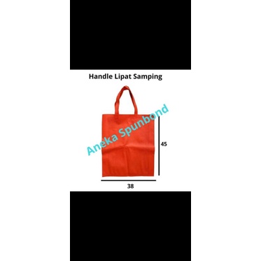 

Tas Handle lipat samping Uk 38×45/ Souvernir Goidiebag/ Tas Spundbond