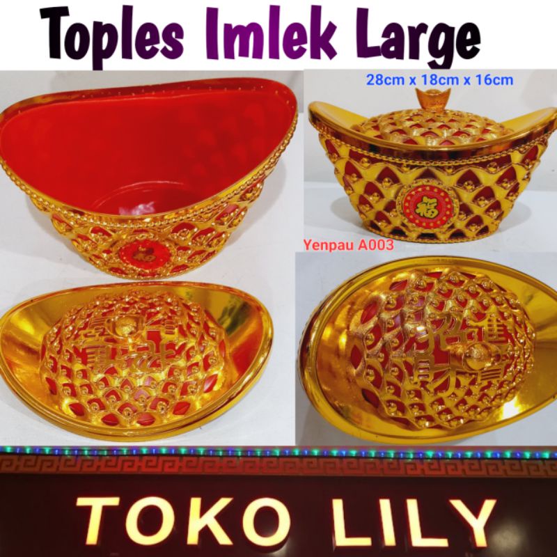 Toples Permen Cokelat Imlek / Tempat Permen Imlek Large / Hampers Imlek CNY
