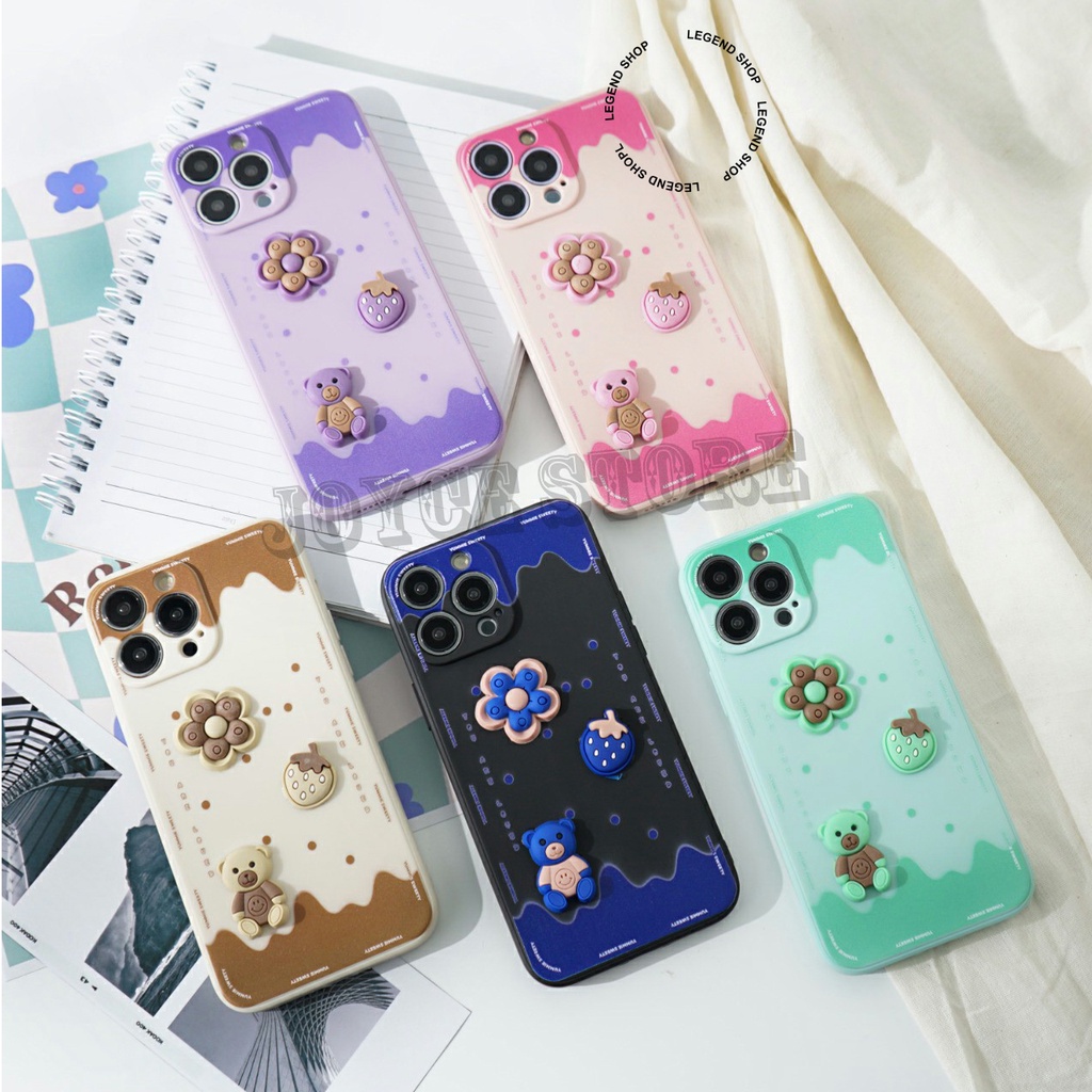 Softcase Motif 3D  Timbul For Oppo A16 A54 A55 A15 A5S A53 A3S A52/A92 A5/A9 2020 A74 4G A76 4G RENO