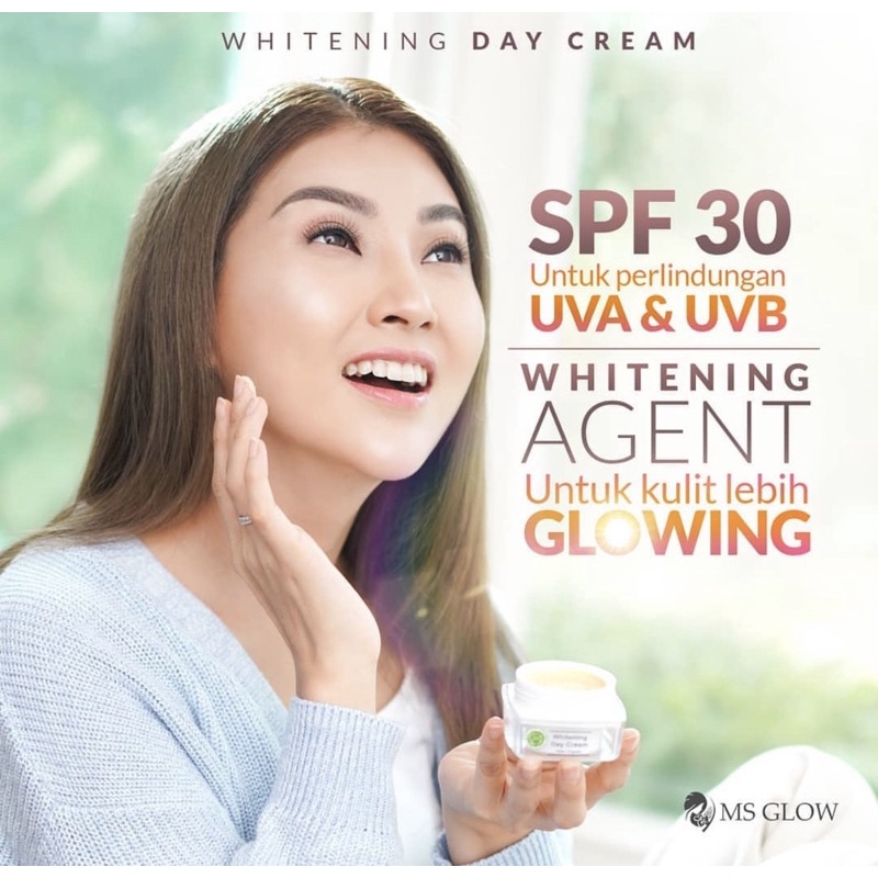 WHITENING DAY CREAM MSGLOW KRIM SIANG TERLARIS