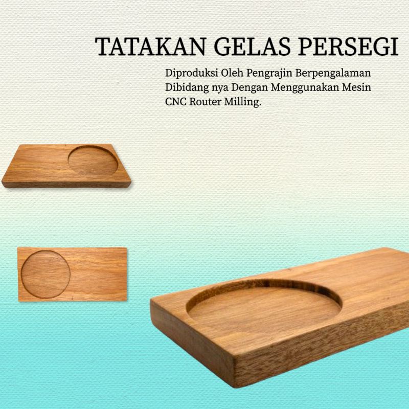 Tatakan Gelas Persegi Coffe Tray