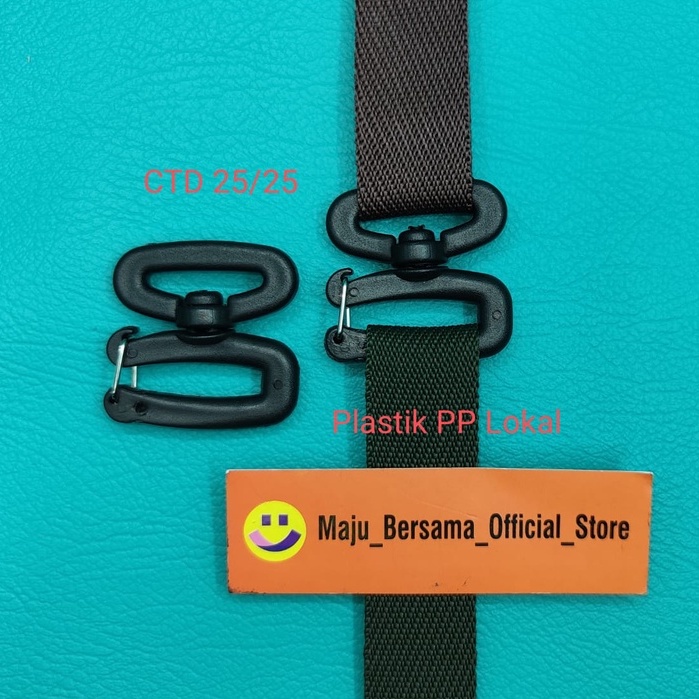 Buckle Plastik PP Lokal - Ring Hook Double + Kawat isi 120p 3Ukuran SW1