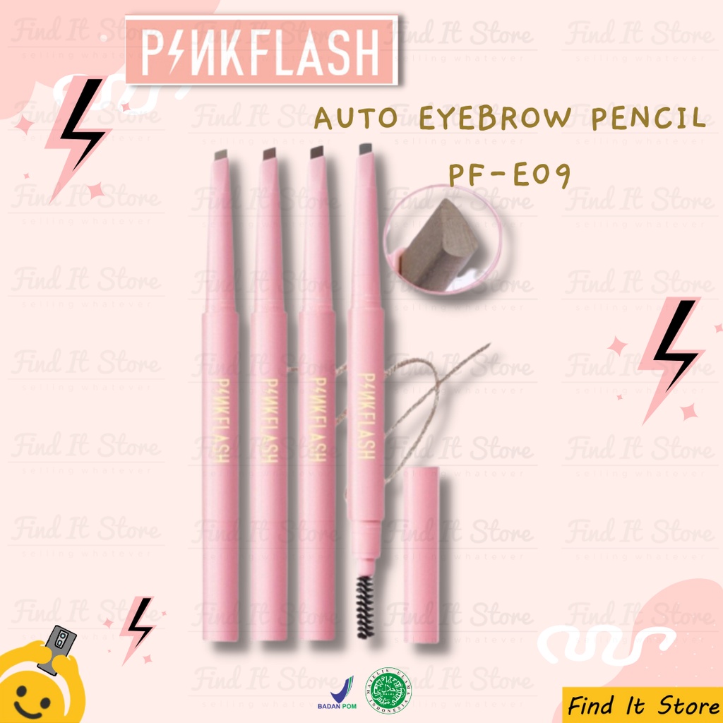 PINKFLASH Waterproof Auto Eyebrow Pencil | Pensil Alis Matic | Eyebrow BPOM