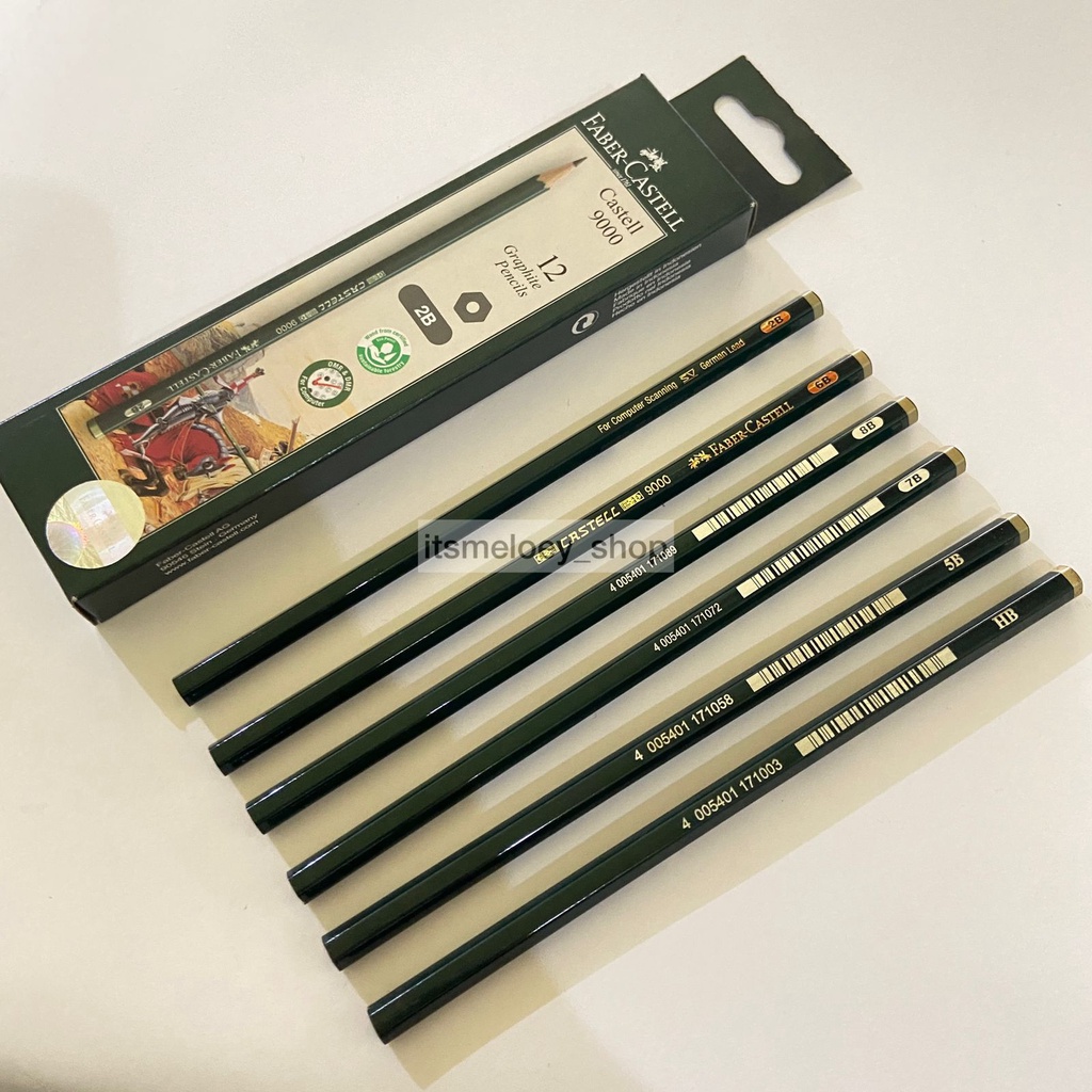 Jual Pensil Faber Castle 2B, 6B, 5B, 7B, 8B, HB / Pensil Kayu Faber ...