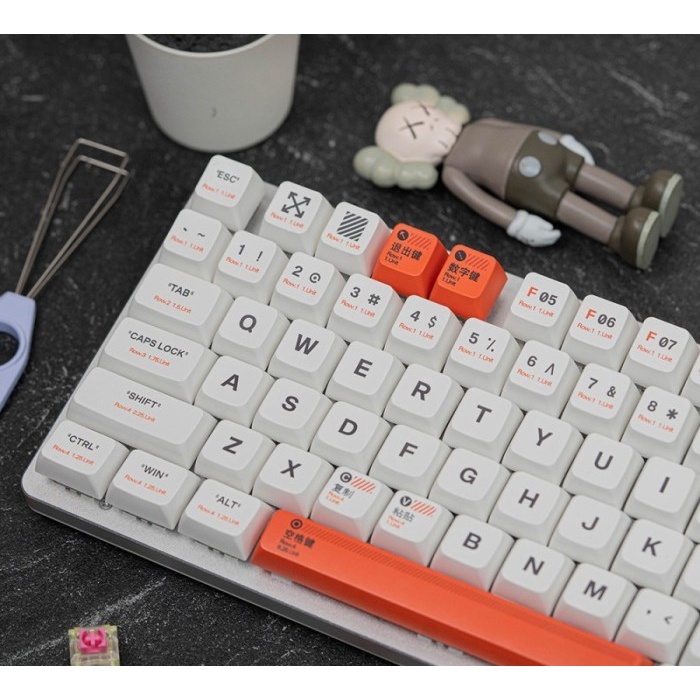 Yiqi Plastic Design PBT Dye-sub Keycaps 149 set MDA Profile