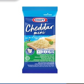 Keju Kraft Cheddar Mini 30 Gram