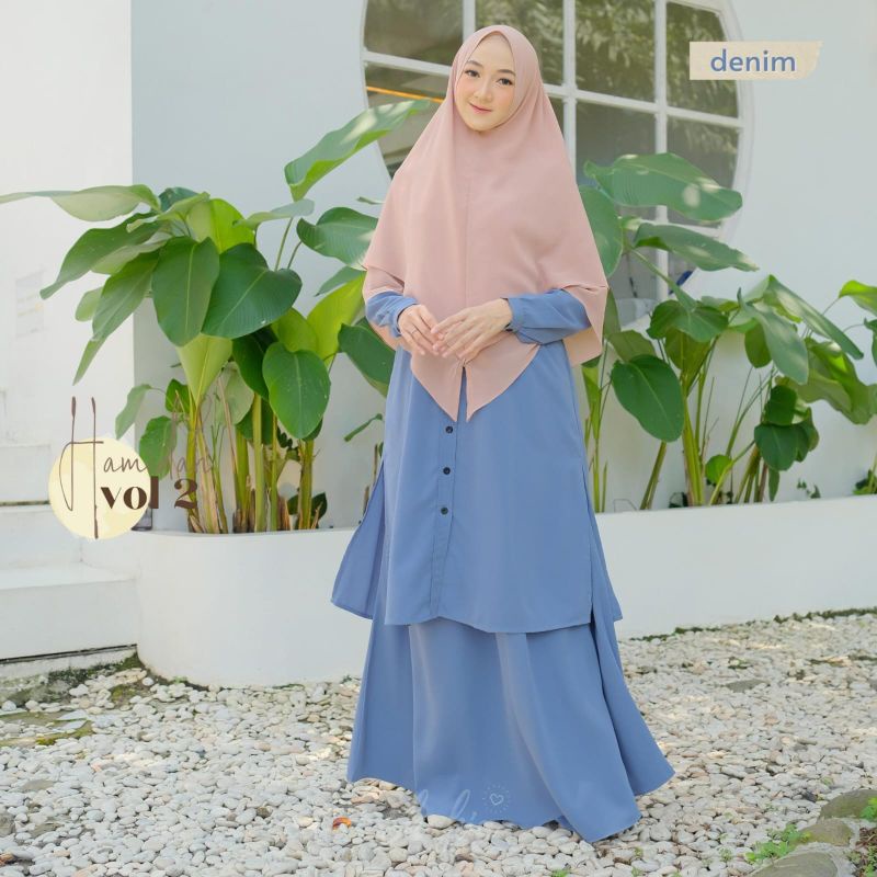 SET TUNIK DAN ROK HAMIDAH BY SHAHIA SYARI | HAMIDAH TUNIK ROK | SHAHIA SYARI | TUNIK SYARI | TUNIK D