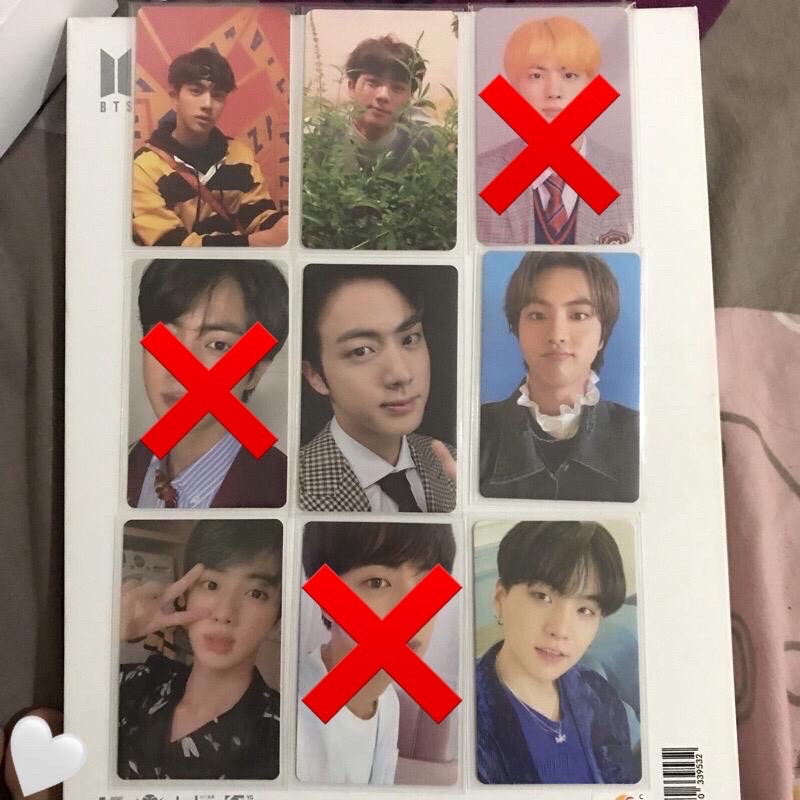 [ OFFICIAL ] PHOTOCARD SEOKJIN BTS ly her e (jin pizza), ly her o (jin kebon), ly anwers l (jin scho