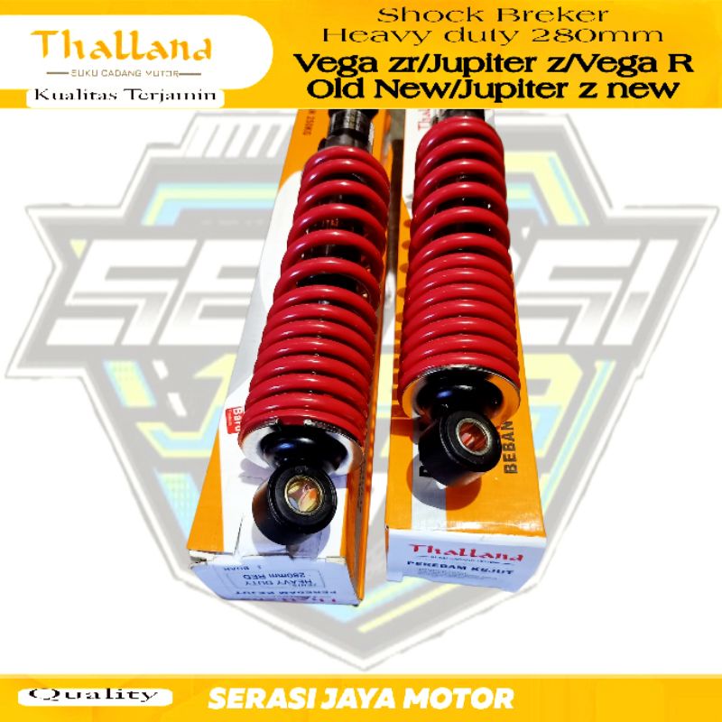 Shock Breker Heavy Duty 280mm Vega zr/Jupiter z/Vega R old/Vega R New/Jupiter z new / Shok Breker 280mm Vega ZR /Jupiter z old new / Vega R old New (Khusu Beban Berat)