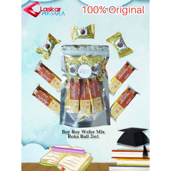 

Boy Boy Creamed Milk Wafer Mix Roka Wafer Ball Original MAlAYSIA Kualitas Premium