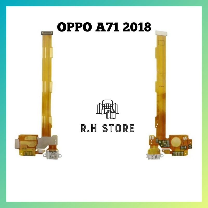 FLEXIBLE FLEXIBLE KONEKTOR CAS CONECTOR CHARGER OPPO A71 2018 PLUG IN MIC ORIGINAL