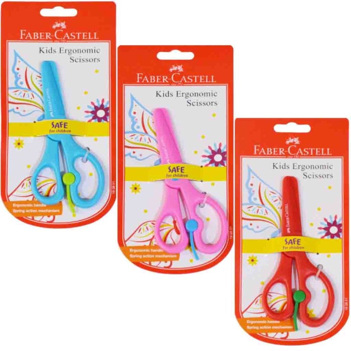 

Star Kids Ergonomic Scissors Faber Castell / Gunting Anak Faber Castell Terlaris