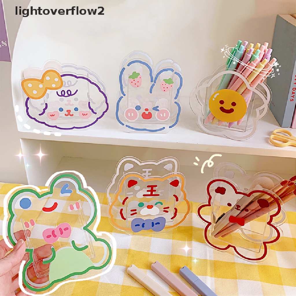 (lightoverflow2) Kotak Organizer Holder Pulpen / Kosmetik / Makeup Desain Beruang Untuk Meja / Kantor