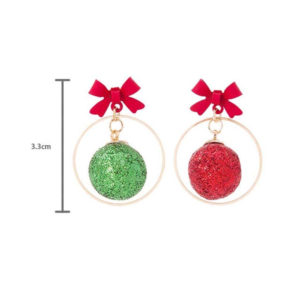 NEEDWAY Needway Anting Natal Pesta Elk Ikatan Simpul Berlian Imitasi Christmas Ear Hook