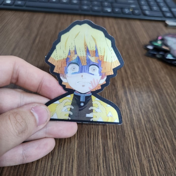 

STIKER 3D MOTION LENTICULAR ANIME - DK0179 - Demon Slayer - Zenitsu