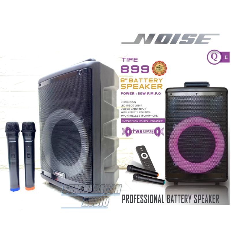 Portable Noise 899 Q II Original Speaker 8 Inch Bluetooth