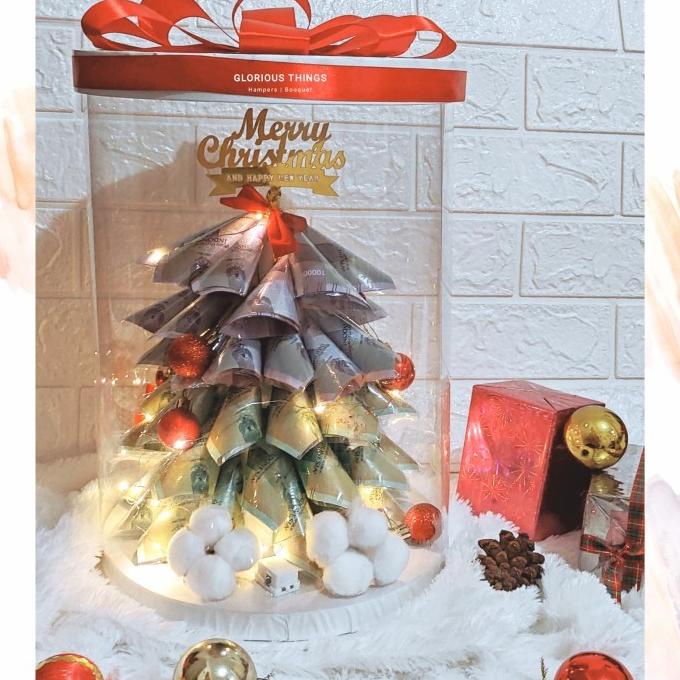 

BINGKISAN NATAL POHON UANG MONEY TREE HAMPERS HADIAH LUCU MEWAH EW5346WED