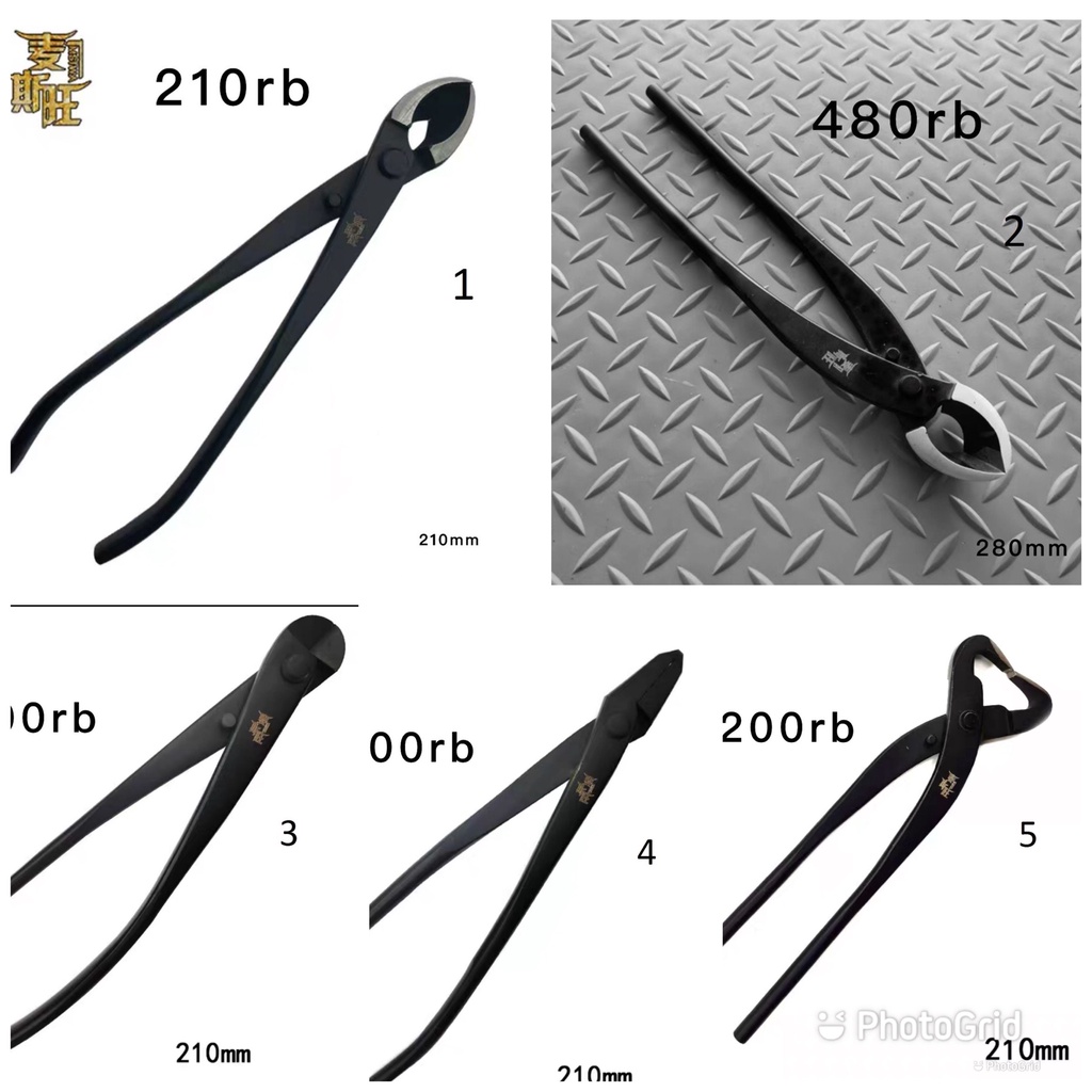 Alat Catok/catut cembung gunting bonsai murah warna hitam