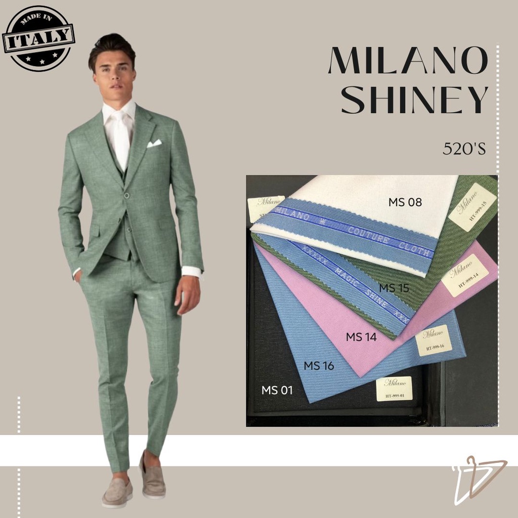 [MS] BAHAN KAIN JAS MILANO SHINEY/ BAHAN KAIN JAS HITAM HALUS / SEMIWOOL JAS FORMAL/ BAHAN JAS/ BAHA
