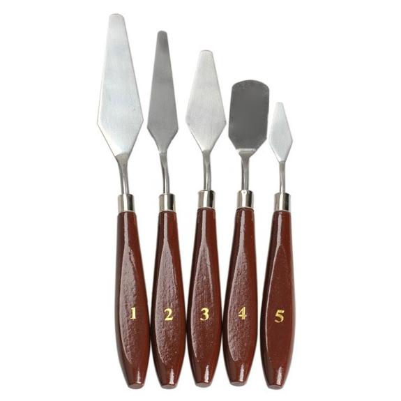 

Palette Knife with Wooden Handle (5pcs)