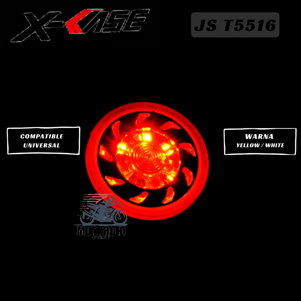 lampu sen tempel mata kucing fairing gasing running flash and white universal