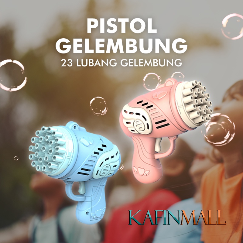 Baru Pistol Gelembung untuk Anak-anak Dewasa Pesta Luar Ruangan 23 Lubang Mesin Gelembung Bubbl