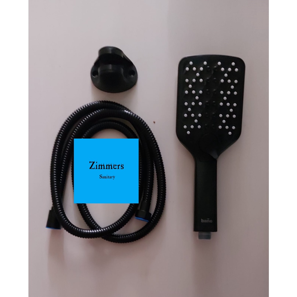 Hand Shower Set Black / Shower Mandi Bano BHS-918 Kotak
