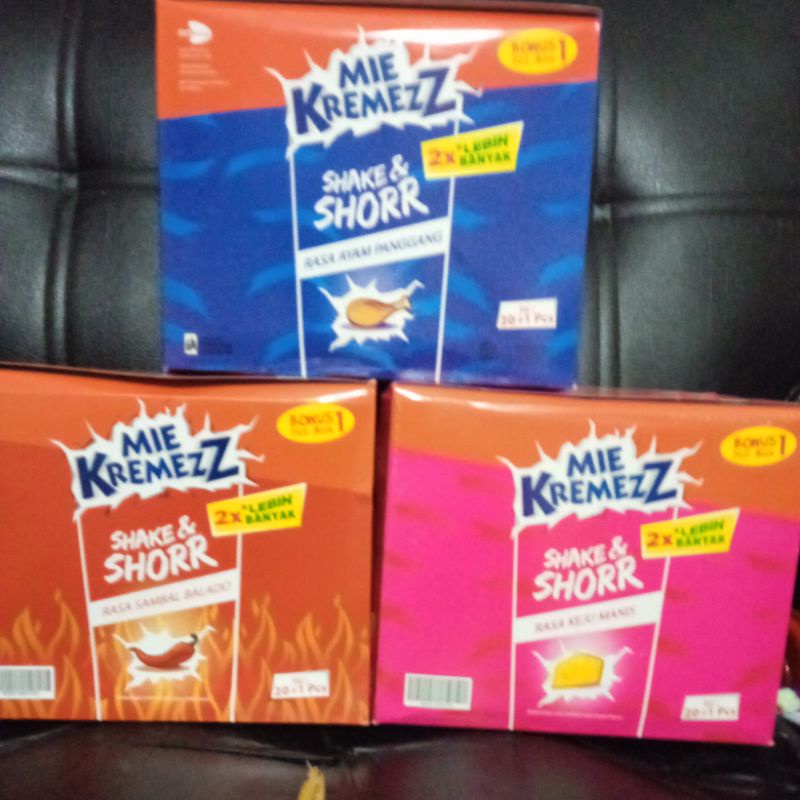 Mie Kremezz Shake &amp; Shorr Box 1000, isi 20+1