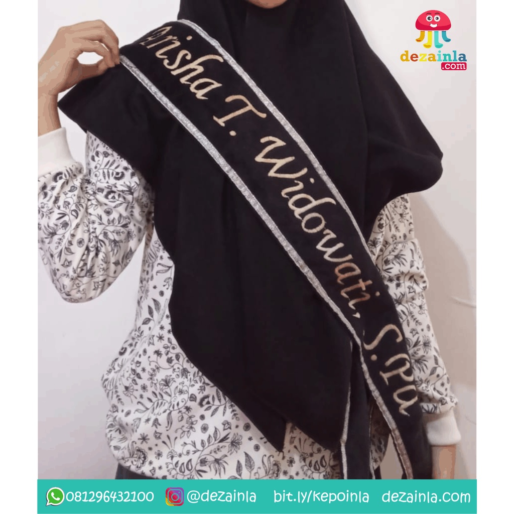 SELEMPANG WISUDA BLUDRU / SELENDANG WISUDA / SELEMPANG WISUDA / SELEMPANG OSIS SELEMPANG