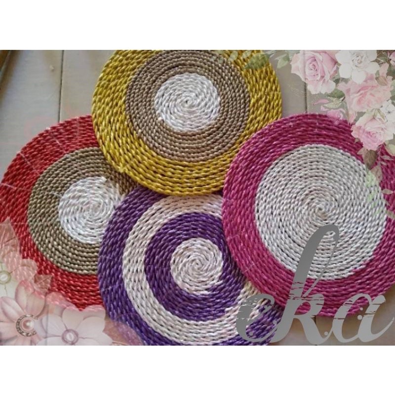 Placemate Seagrass Donat warna