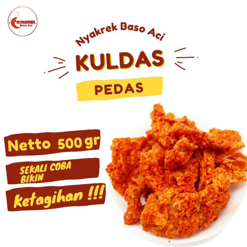 

[500 GR] Kuldas - Keripik Kulit Pedas Crispy ukuran 500gr (1/2 KG)
