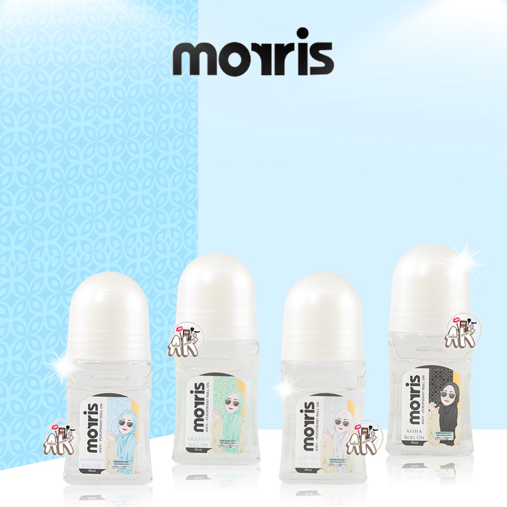 MORRIS PARFUME ROLL ON HIJAB 50ML SERIES ( AISHA / ARAFAH / MADINAH / SAHARA )