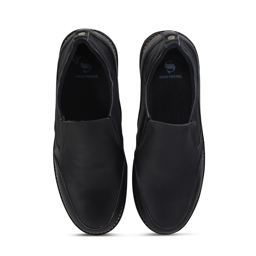 Sauqi Footwear Jager Sepatu Casual Slip on Mocassin Kulit Sapi Asli Murah
