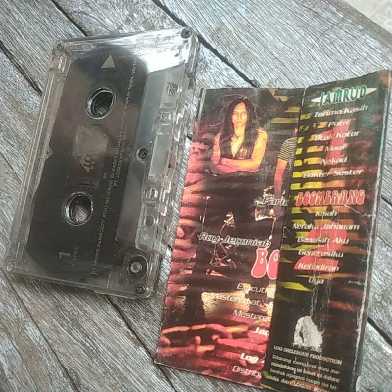 Kaset pita Split album Jamrud/Boomerang: 2 Hits Maker Rock Ampuh