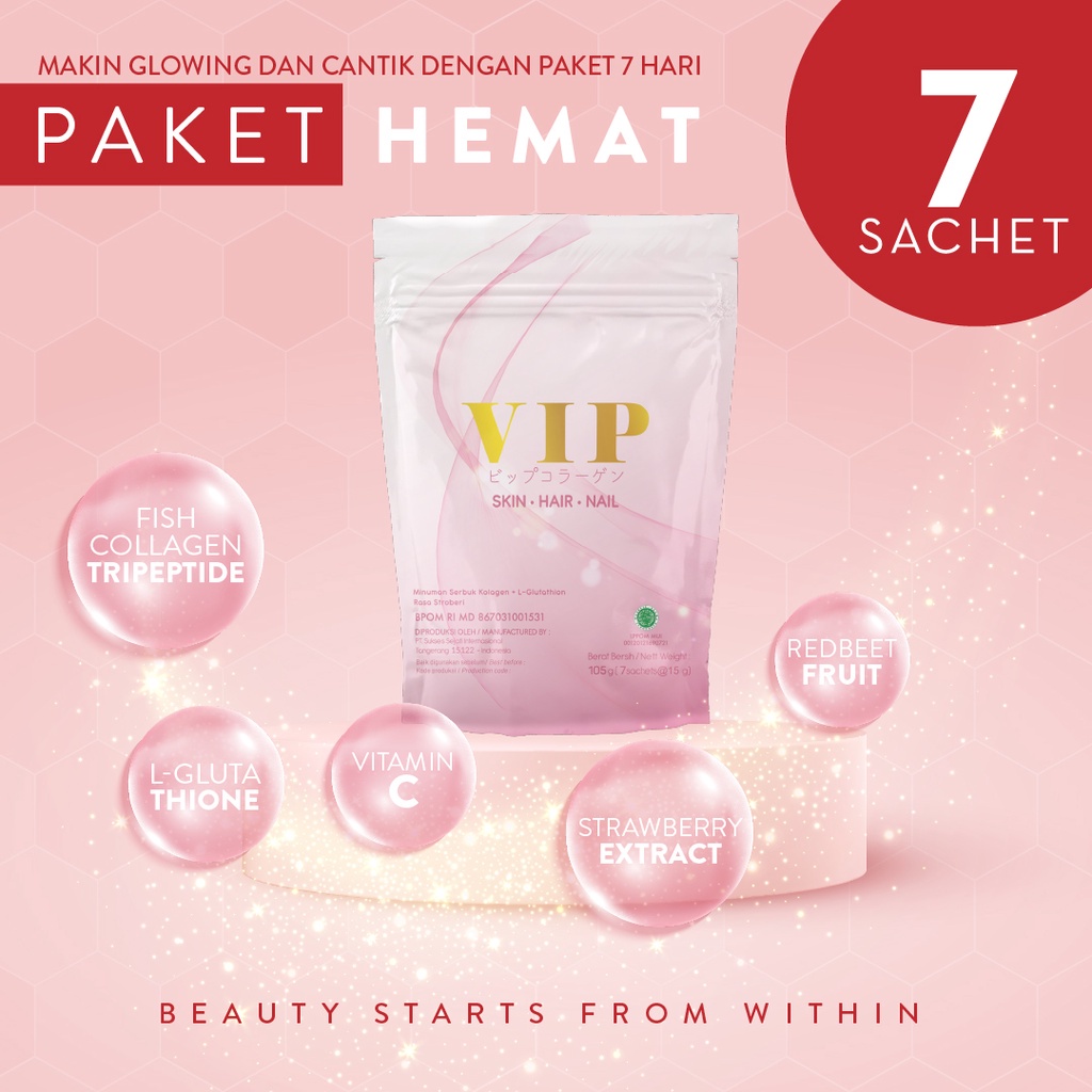 XLIMUP Tinggi Serat &amp; Bebas Gula | 1 Box minuman slim diet pelancar pencernaan 10 sachettVIP Collagen Premium 1 Box ORIGINAL Kolagen Pemutih Badan Cepat | Premium Collagen Drink | Colagen Beauty Drink Beaudelab