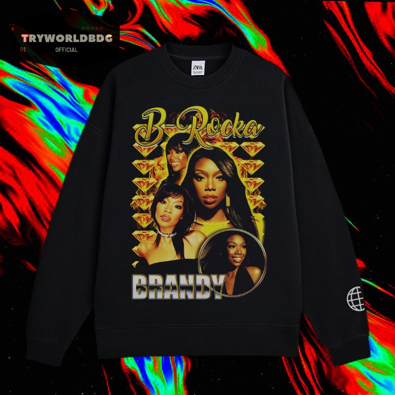 CREWNECK B. ROCKA BRANDY VINTAGE RAP TEE / SWEATER / JAKET / HOODIE