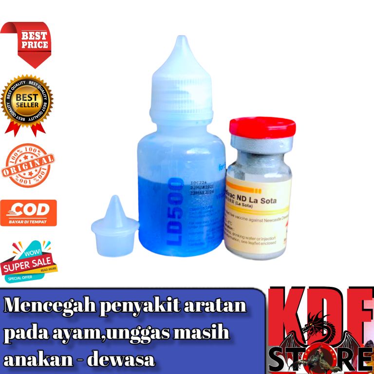 Vaksin Medivac ND Lasota 500 Vaksin Lanjutan Untuk Ayam Kecil Dewasa Indukan Imun Plus Anti Stres