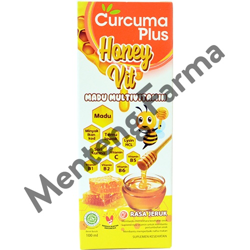 Curcuma Plus Honey Vit Jeruk 100 mL - Madu Multivitamin Anak